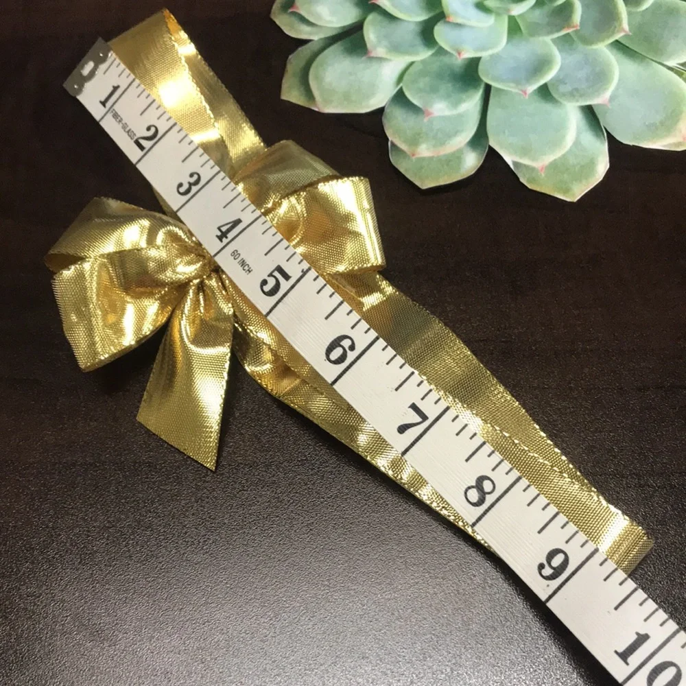 💝FREE when Bundled 💝 Golden Bow 4” fabric bow with elastic adjustment